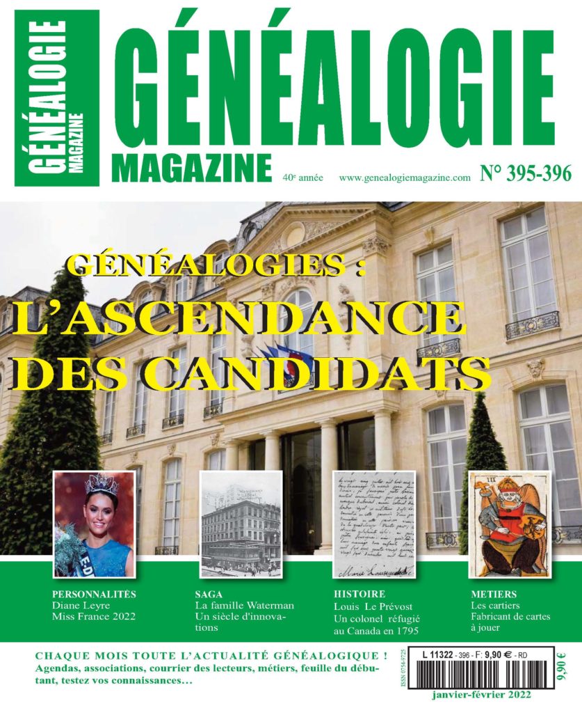Généalogie Magazine N° 395-396